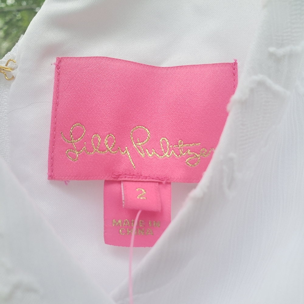 NWT Lilly pulitzer chiffon maxi dress with jewl accents - Picture 7 of 8